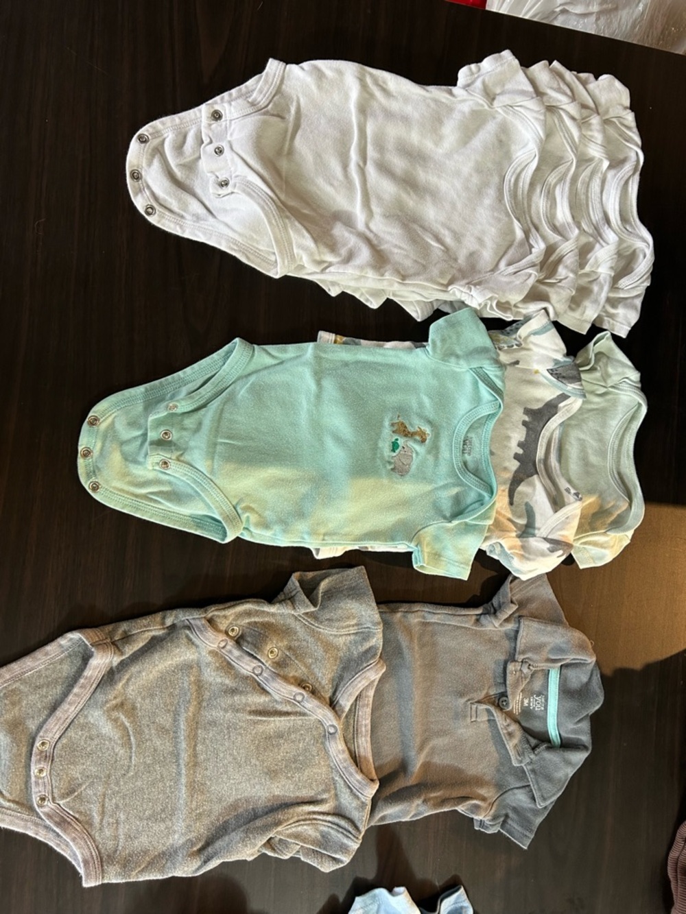 Baby Boy 3 Month Onesie Bundle of 9 Mostly Carter’s Short Sleeve Lot
